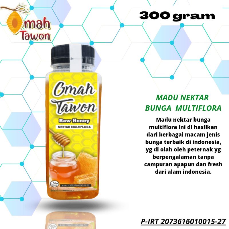 Madu murni raw honey Omah tawon 300 gram