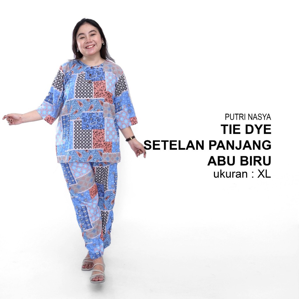One Set / Tie Dye / Setelan Celana Panjang / Setelan Big Size / Tie Die Jumbo / Tie Dye Big Size
