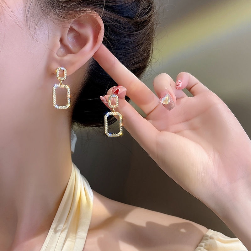 Anting Bentuk Oval Gaya Korea Untuk Wanita