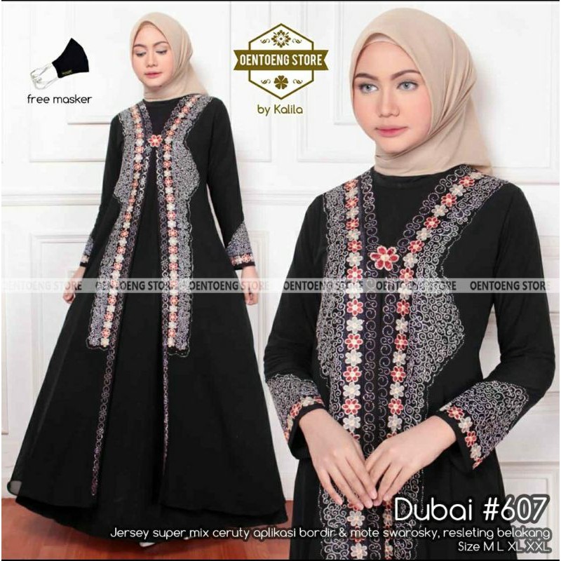 abaya turkey dubai 607 mewah elegan cantik