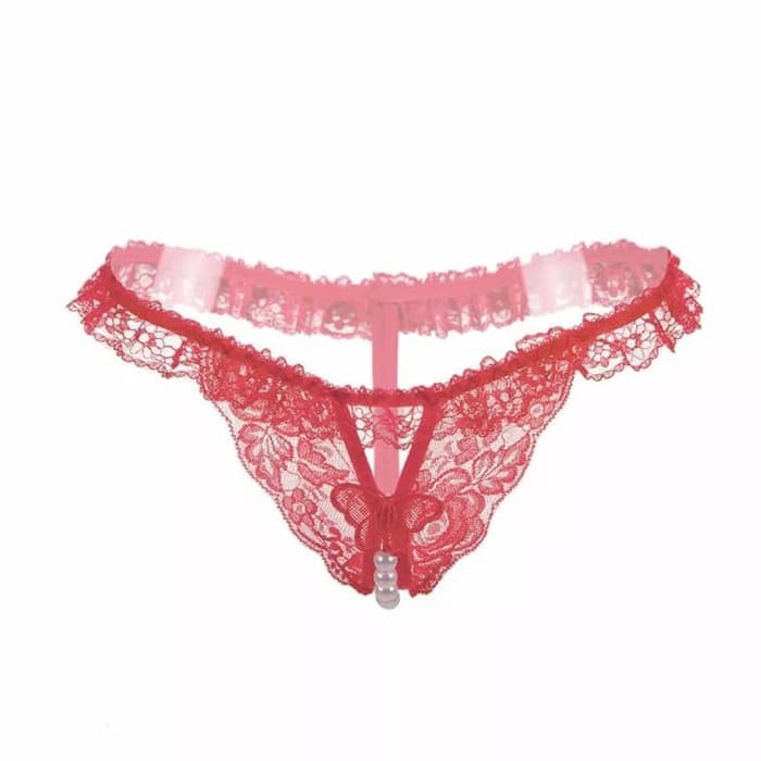ready celana dalam g string mutiara renda gstring lace brukat wanita 2124