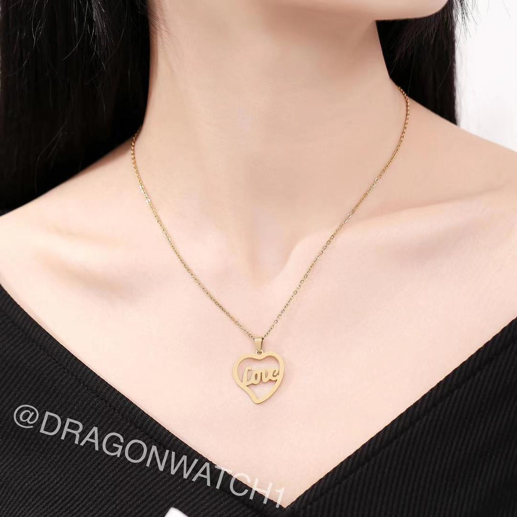 ✅COD-Kalung wanita fashion liontin gaya senang love jewelry xuping import aksesoris   ACC022