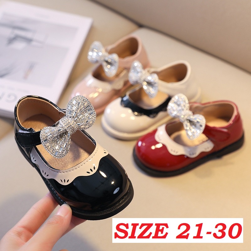 SH31-Sepatu Pesta Anak Perempuan British Beanie Grogeous