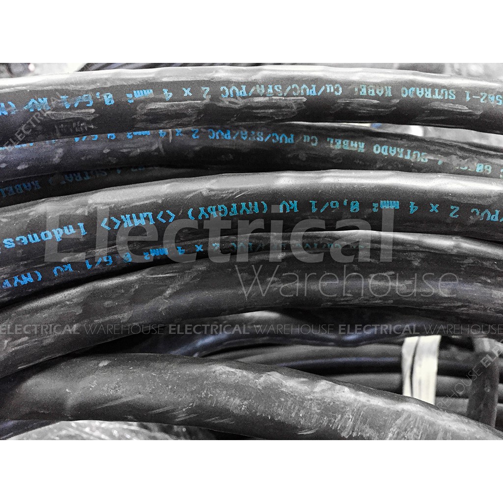 Kabel Listrik NYFGBY 2x4mm2 SUTRADO ( NYF GBY 2x4mm 2x4 mm 2 x 4 mm2 )