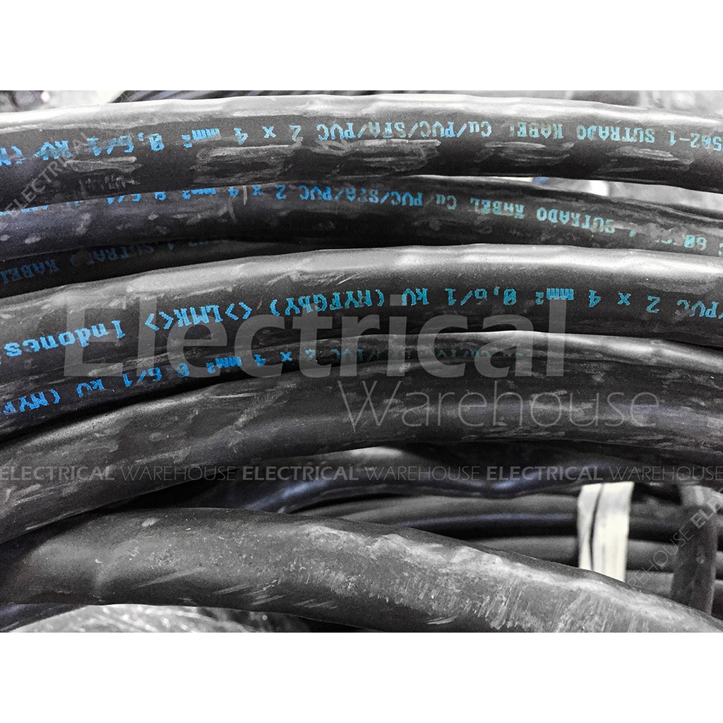 Kabel Listrik NYFGBY 2x4mm2 SUTRADO ( NYF GBY 2x4mm 2x4 mm 2 x 4 mm2 )