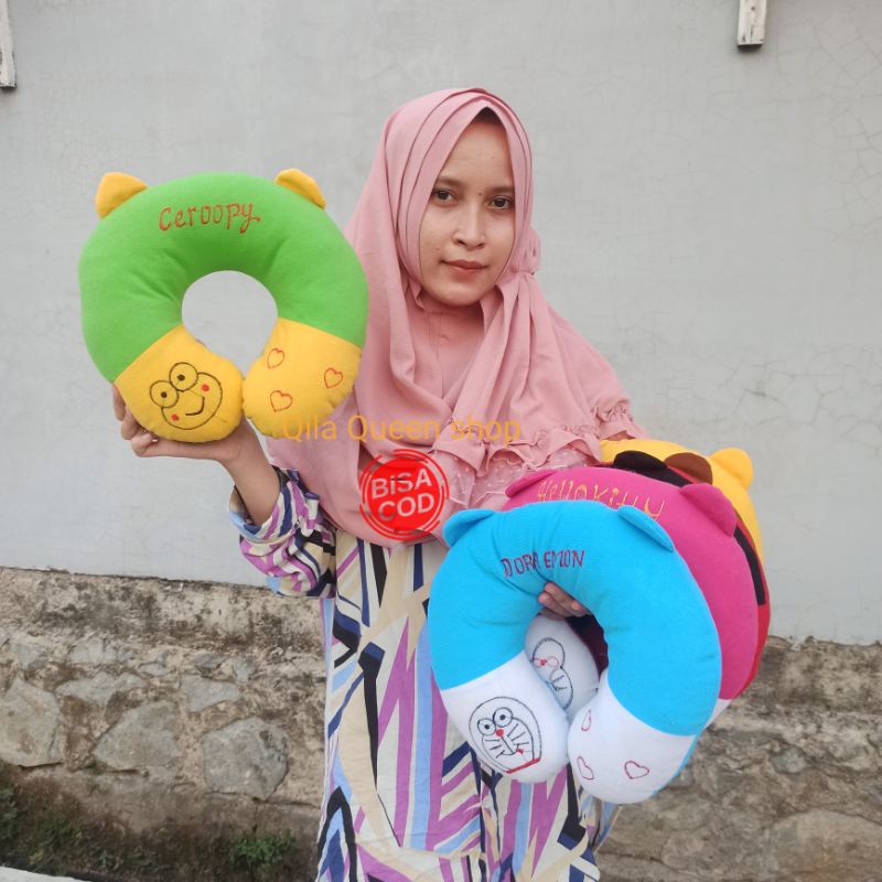bantal leher OBRAL empuk murah boneka 1kg isi 6