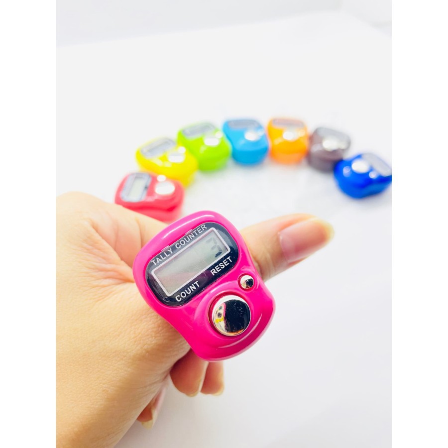 Tasbih Digital Mini Finger Counter - Alat Hitung Zikir Doa Sholat Shalat - LcdScreen Display Jari