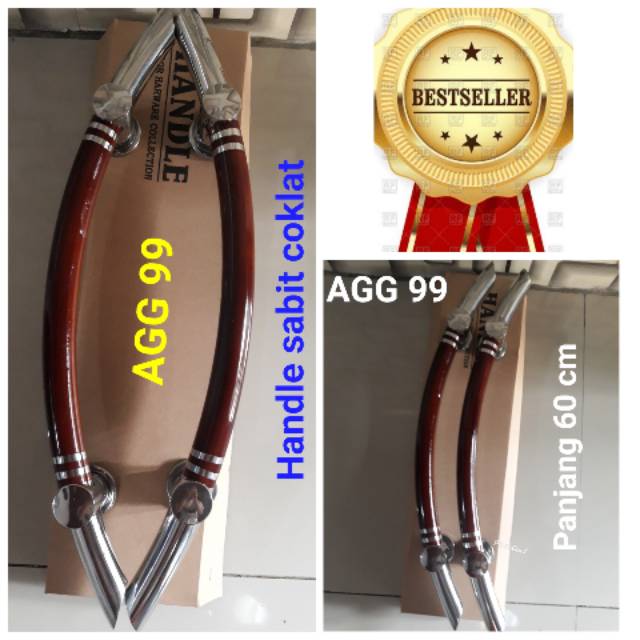 Long Handle stainless Sabit 60 cm long Handle pintu kupu tarung 60 cm