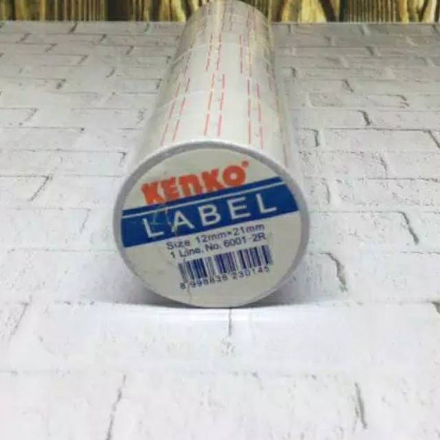 

Kertas label harga 1 line 12mmx21mm