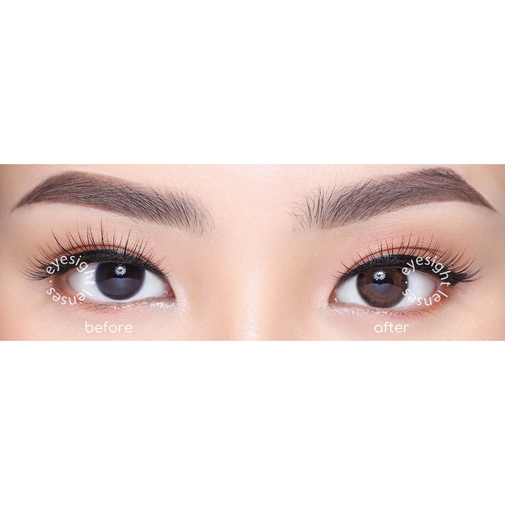 EYESIGHT LENSES Softlens Kitty Kawaii Mini Kelly Brown (2pcs/sepasang)