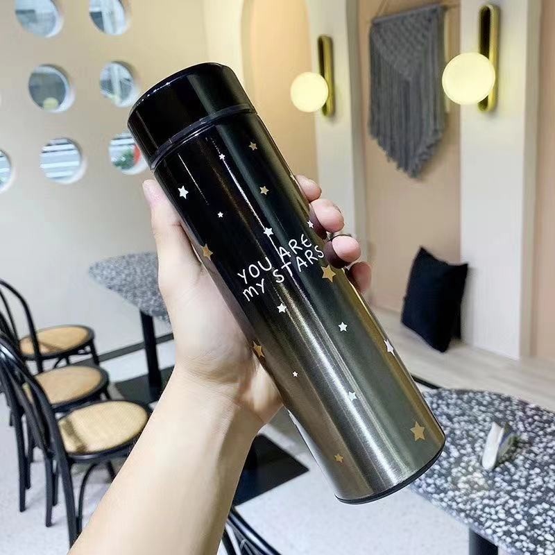 *COD* Termos Led Suhu HITAM - Thermos Temperatur Suhu - Vacuum Tumbler Botol Minum