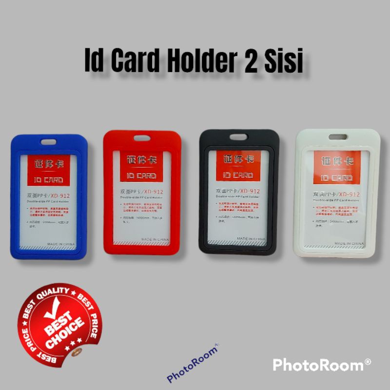 

gk Id Card Holder Xd-912 (10pc) Tempat Id Card 2 Sisi-Doff Exculusive Termurah Frame Name Tag Casing