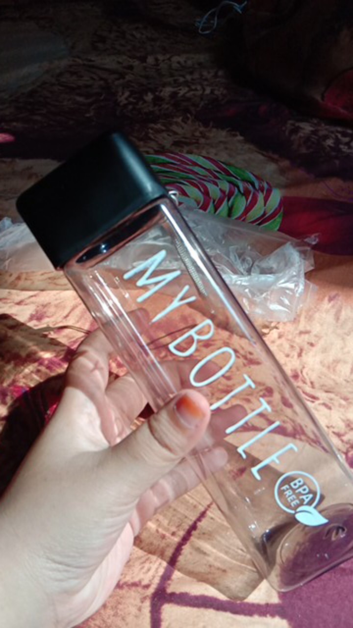 My Bottle Kotak Warna Bening Botol Minum 500ml