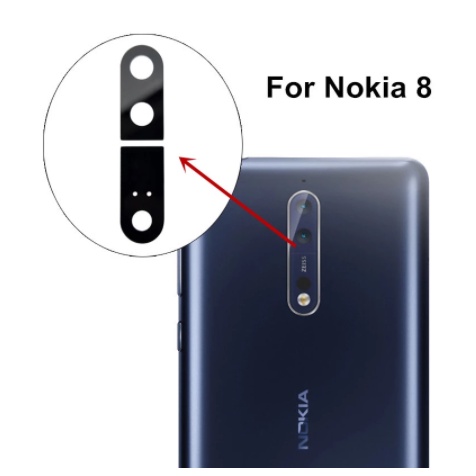 Camera Lens Lensa kamera kaca kamera belakang Nokia 8