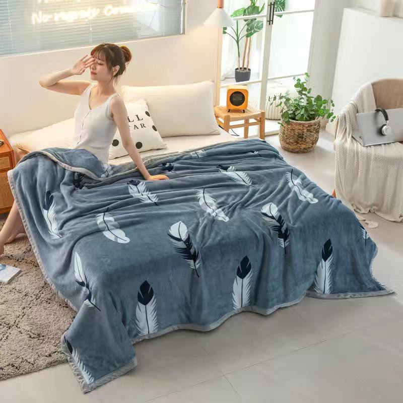 Selimut Bulu Ukuran KING 180x200 Motif Dewasa Keren Super Tebal Pinggiran Full List Berkualitas-H.Bulu Ungu180List