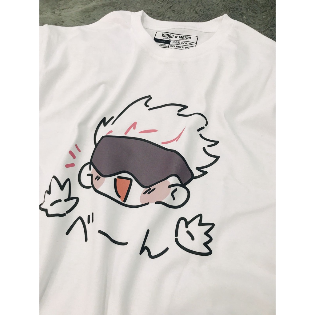 Tshirt Gojo Face Chibi Anime Manga Jujutsu Kaisen Premium Unisex