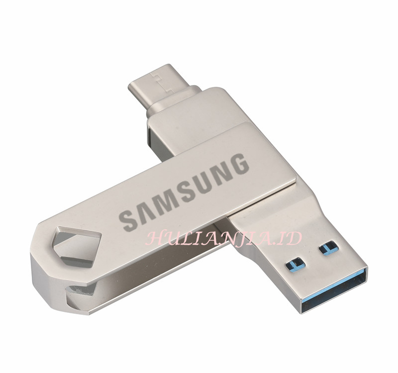 2 In 1 Flashdisk Otg Usb Tipe-C 512gb Anti Air Untuk Iphone / Pc / Android