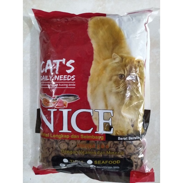 NICE 1 KG - Makanan Kucing Kering