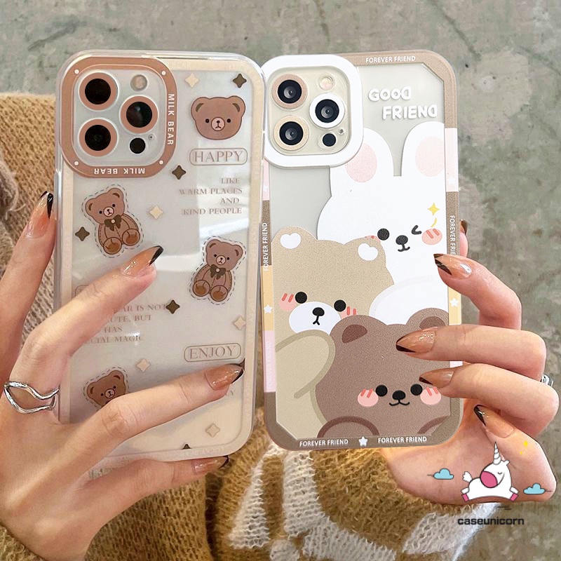 Soft Case Tpu Transparan Shockproof Motif Kartun Boneka Beruang Untuk Infinix Smart 6 5 11s 10 Play