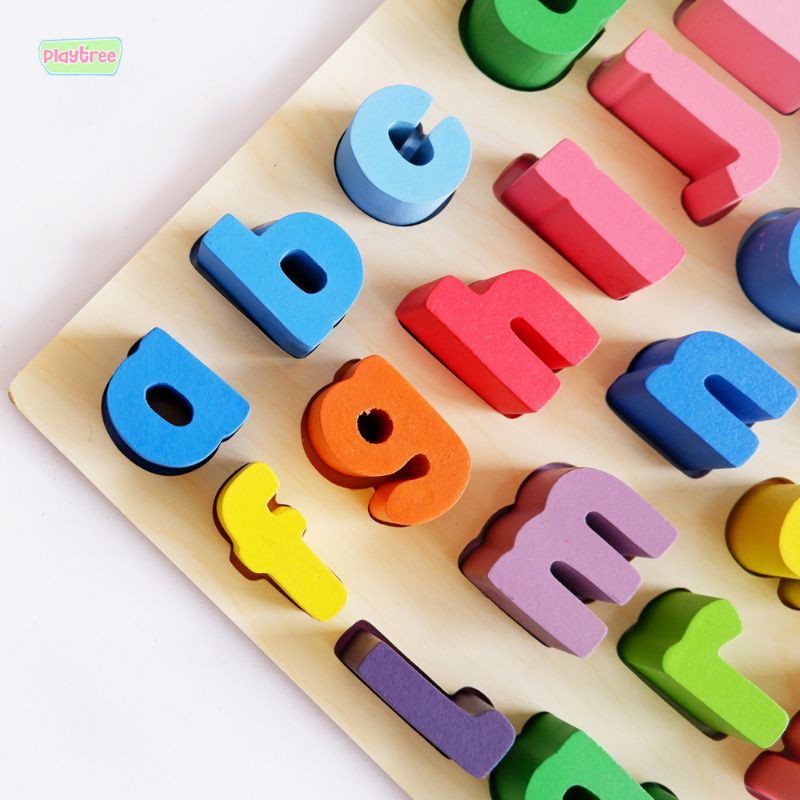 Puzzle Alfabet ABC Chunky Huruf Kecil Mainan Edukasi Belofty Toys