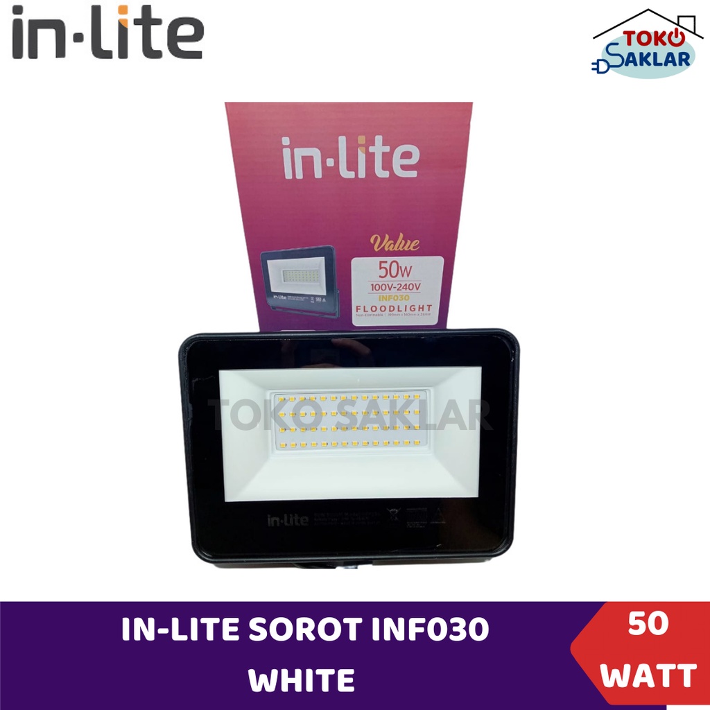 Inlite Lampu Sorot 50 Watt LED Inlite Sorot INF030 Floodlight