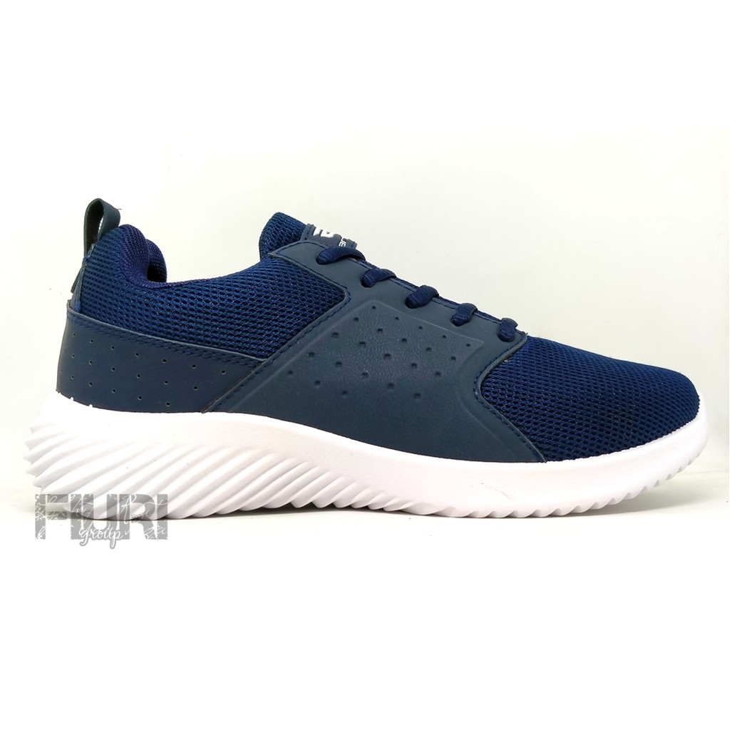 FIURI - Ando Original - DERRICK 38-43 Biru - Sepatu Sneakers Pria - Sepatu Olahraga Pria - Sepatu Knit Rajut Pria - Sepatu Jogging Pria - Sepatu Sport - Sepatu Slip On Pria - Sepatu Cowok