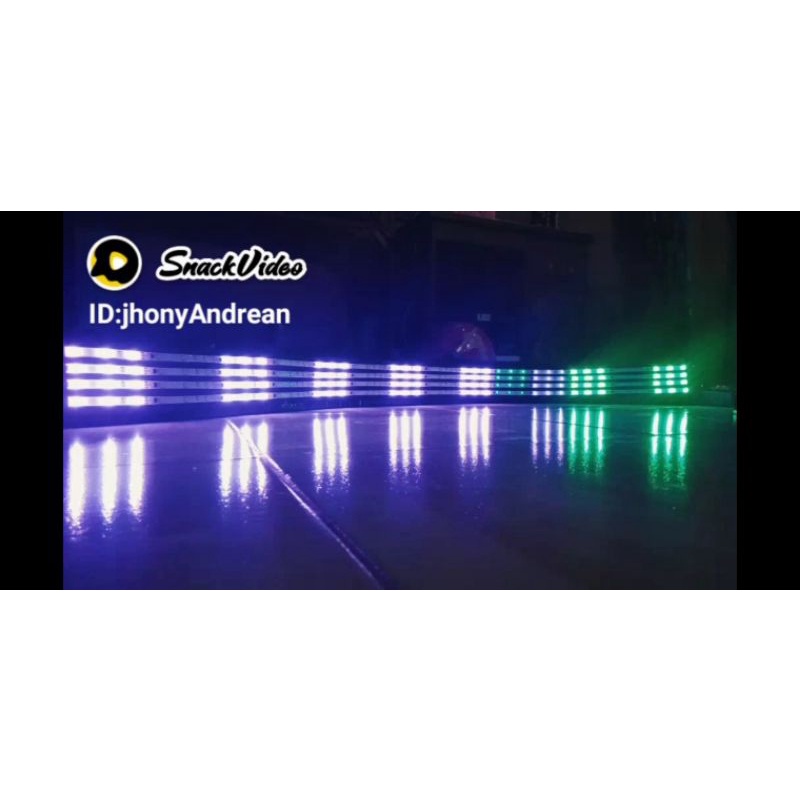 Strobo kaca mobil 40 mode LED putih 140 cm