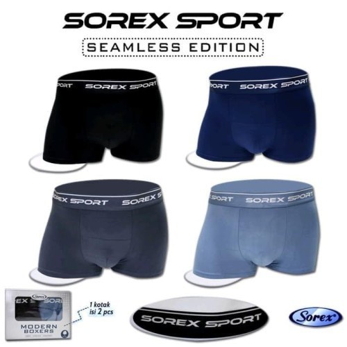 Celana Dalam Boxer Sport Pria Lembut Super Soft Sorex