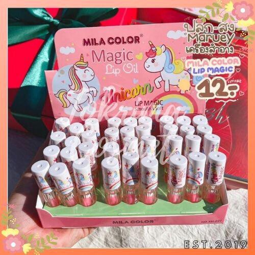 (CYBER) COD TERBARU Mila Color Magic Lipoil Unicorn / Lookave Honey Mini Lipoil