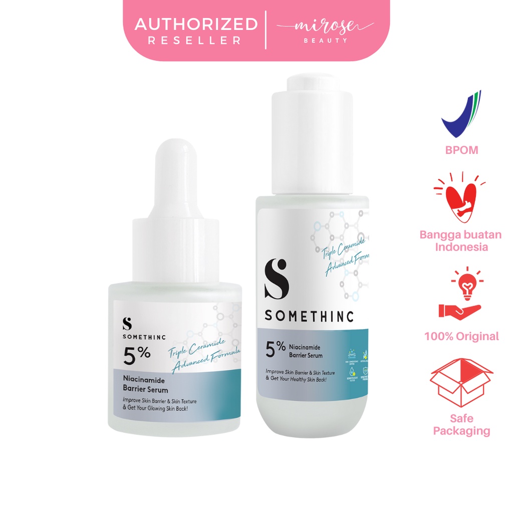 SOMETHINC 5% Niacinamide Barrier Serum - Memperbaiki Lapisan Kulit Berminyak (Pemula)