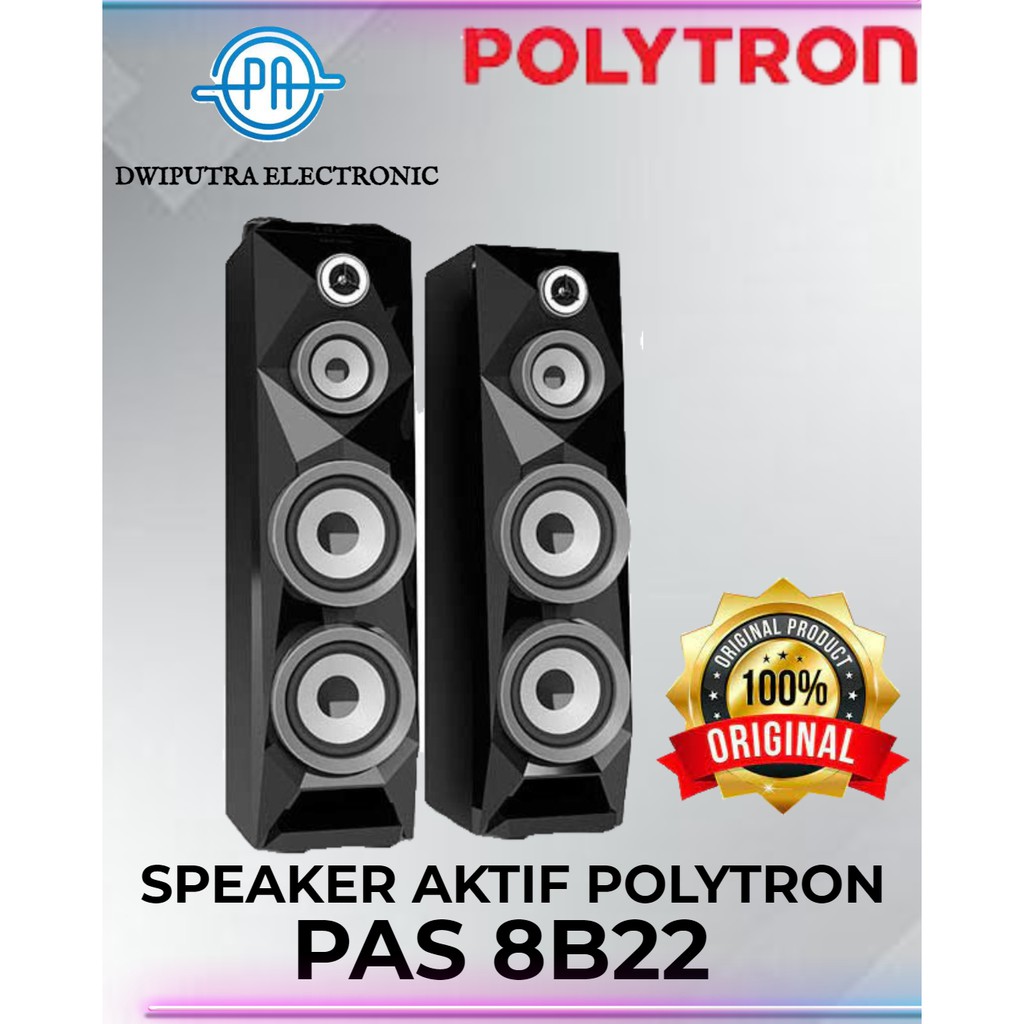 ACTIVE SPEAKER POLYTRON PAS 8BF22 PAS8BF22 USB XBR BLUETOOTH PAS8BF 22 + RADIO