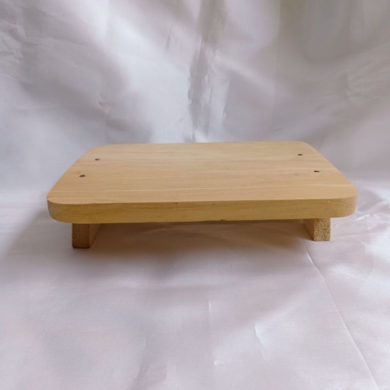 Talenan Kayu Pinus Model Kaki 21x16cm