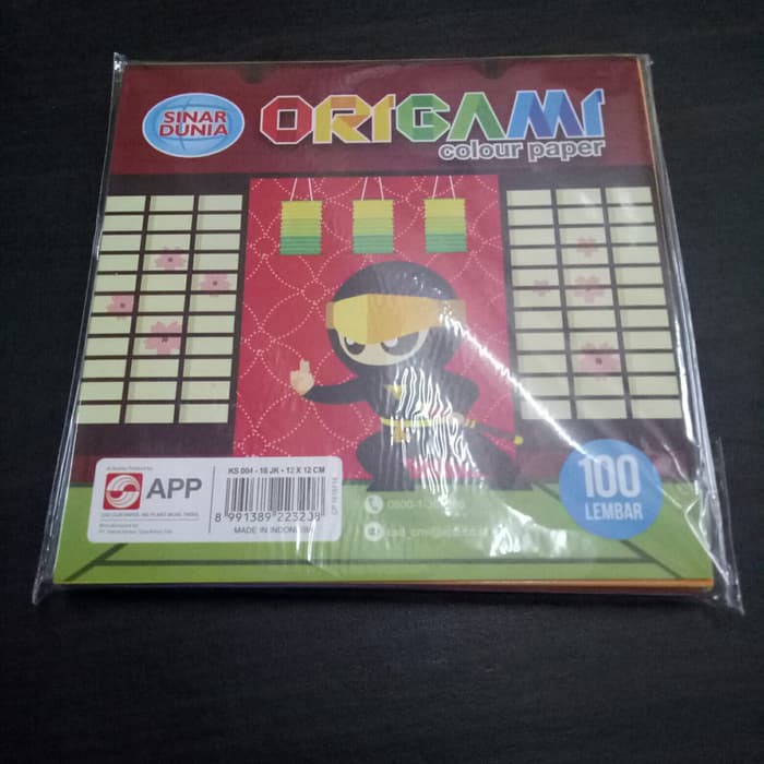 

Kertas lipat ORIGAMI SiDU Kecil 12 X 12 cm 100 lembar - 1pak