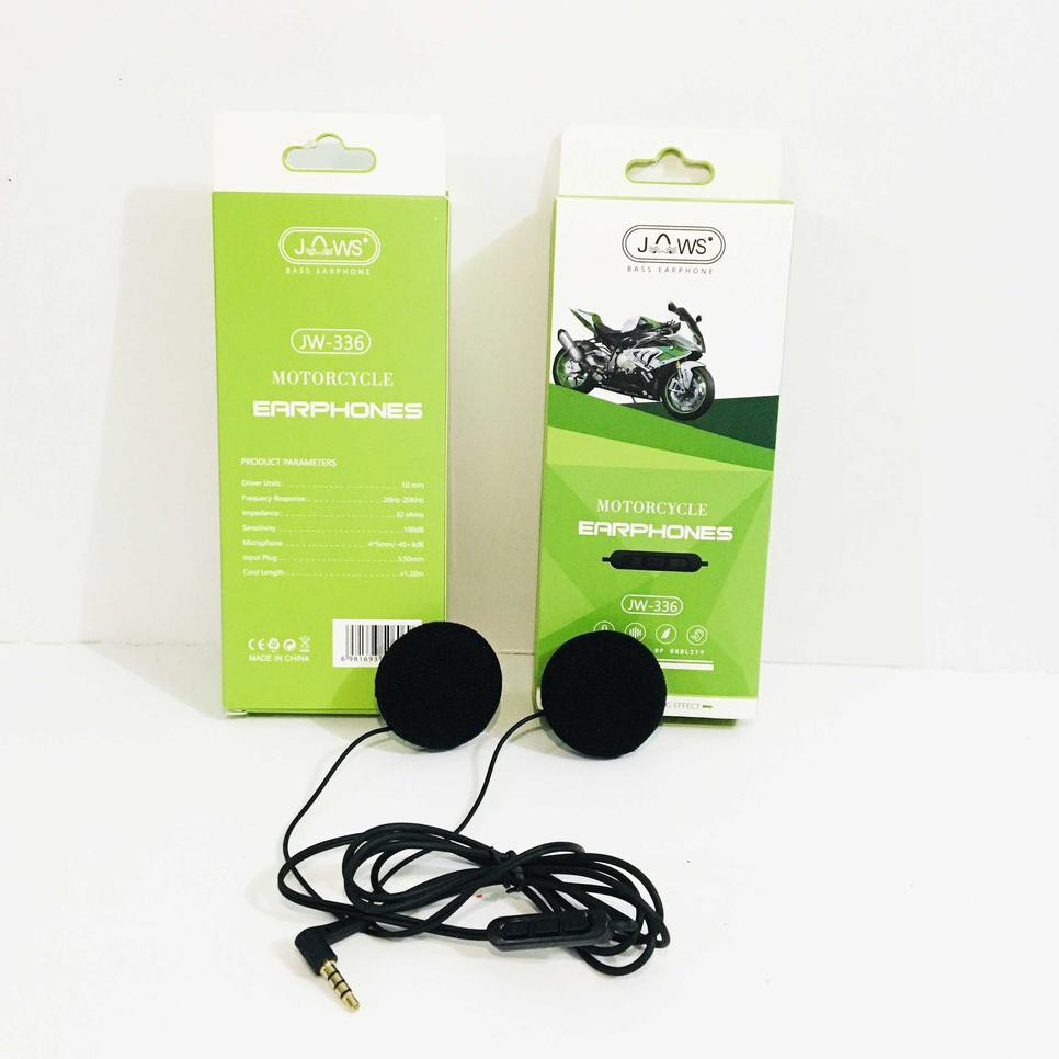 JW336 Hands Jaws Headset Helm Motor Earphone Handphone Universal .