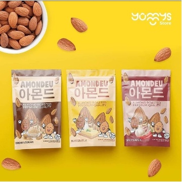 AMONDEU SNACK IBU HAMIL&amp;MENYUSUI ALMOND ROASTED WITH HONEY 30GR AMONDEU KOREAN ALMOND ROASTED 30gr - 100% Pure Almond Yummys Almond Kacang Almond Panggang