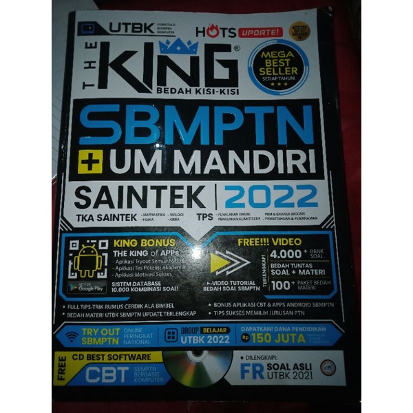 PRELOVED THE KING SAINTEK 2022 + DRILLING SOAL TPA SAINTEK (MOHON LIHAT DESKRIPSI)