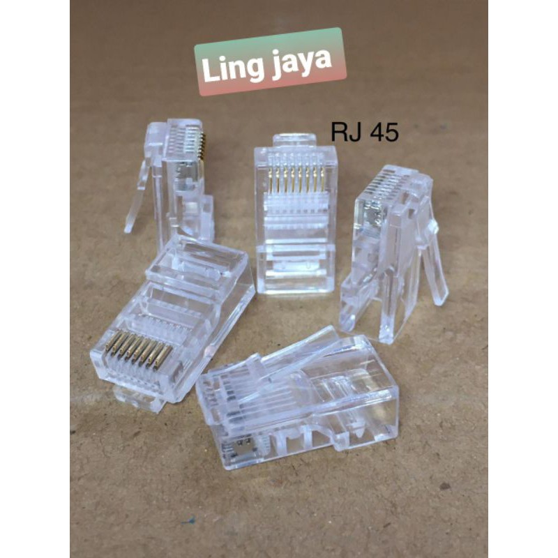 PIN RG 45 KONEKTOR KABEL LAN  RG45 CONNECTOR RG 45