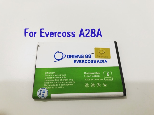 (P) Baterai batre battery Evercoss A28A double power/IC ORIENS88