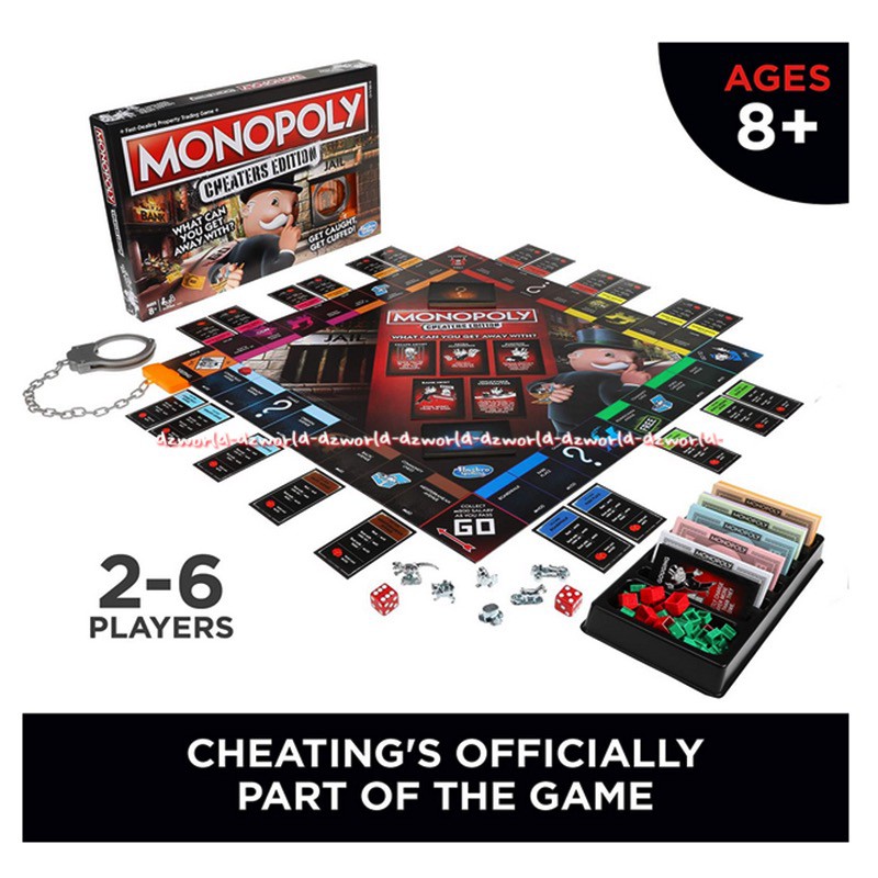 Monopoly Cheates Edition What Can You Get Away With Permainan Monopoli Import