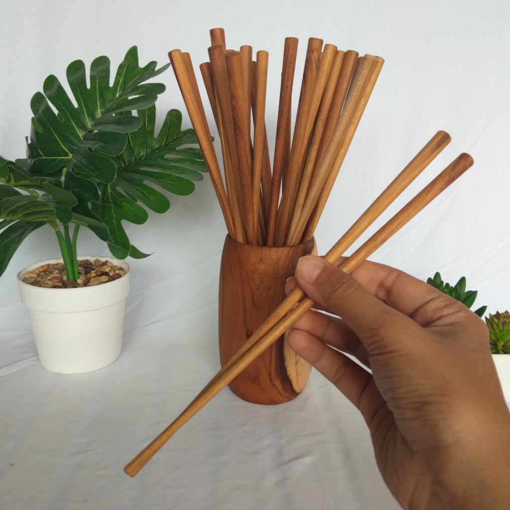 Sumpit Kayu - Natural Wooden Chopsticks - Sumpit Makan Korea