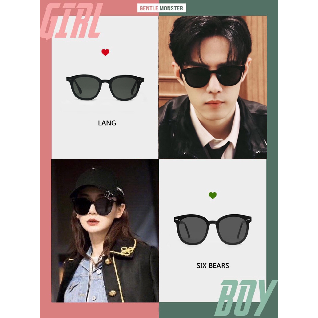 (YUZHU) Bayar di Tempat Korean Style Retro Ulzzang Oval Frame Kacamata Hitam Wanita/Pria Sunglasses