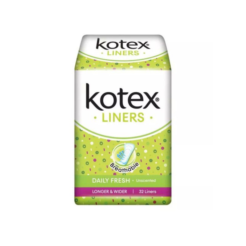Kotex Liner Breathable Daily Fresh - unscented - 32s