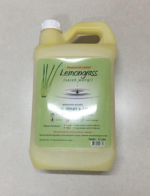 Cairan Pembersih Lantai Alami Sereh Wangi Lemongrass 5 Liter / Kayu Putih 5 Liter