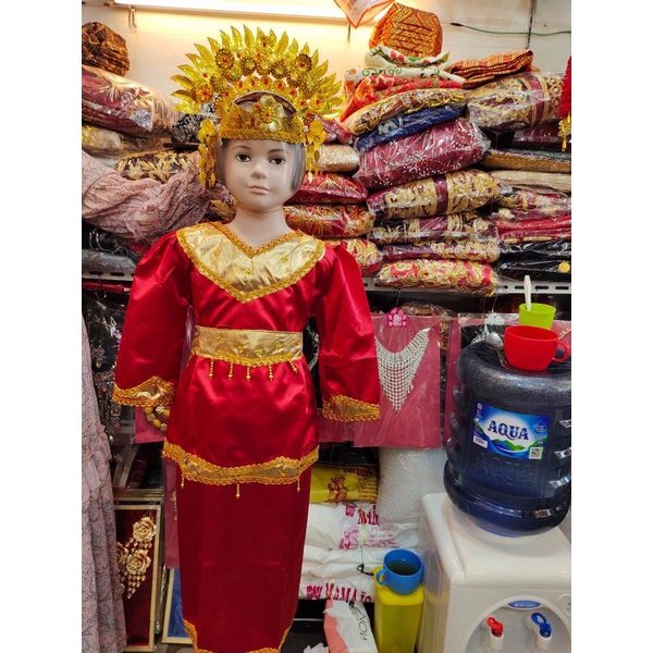 baju karnaval minang anak perempuan/baju tari minang tk-SMA
