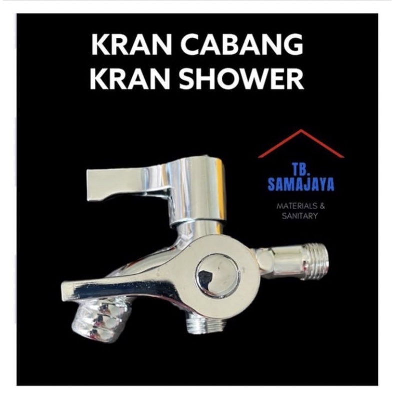 New! Hand shower mandi besar 12 cm + komplit kran cabang Anti karat.5 variasi air.ELLEGANCE