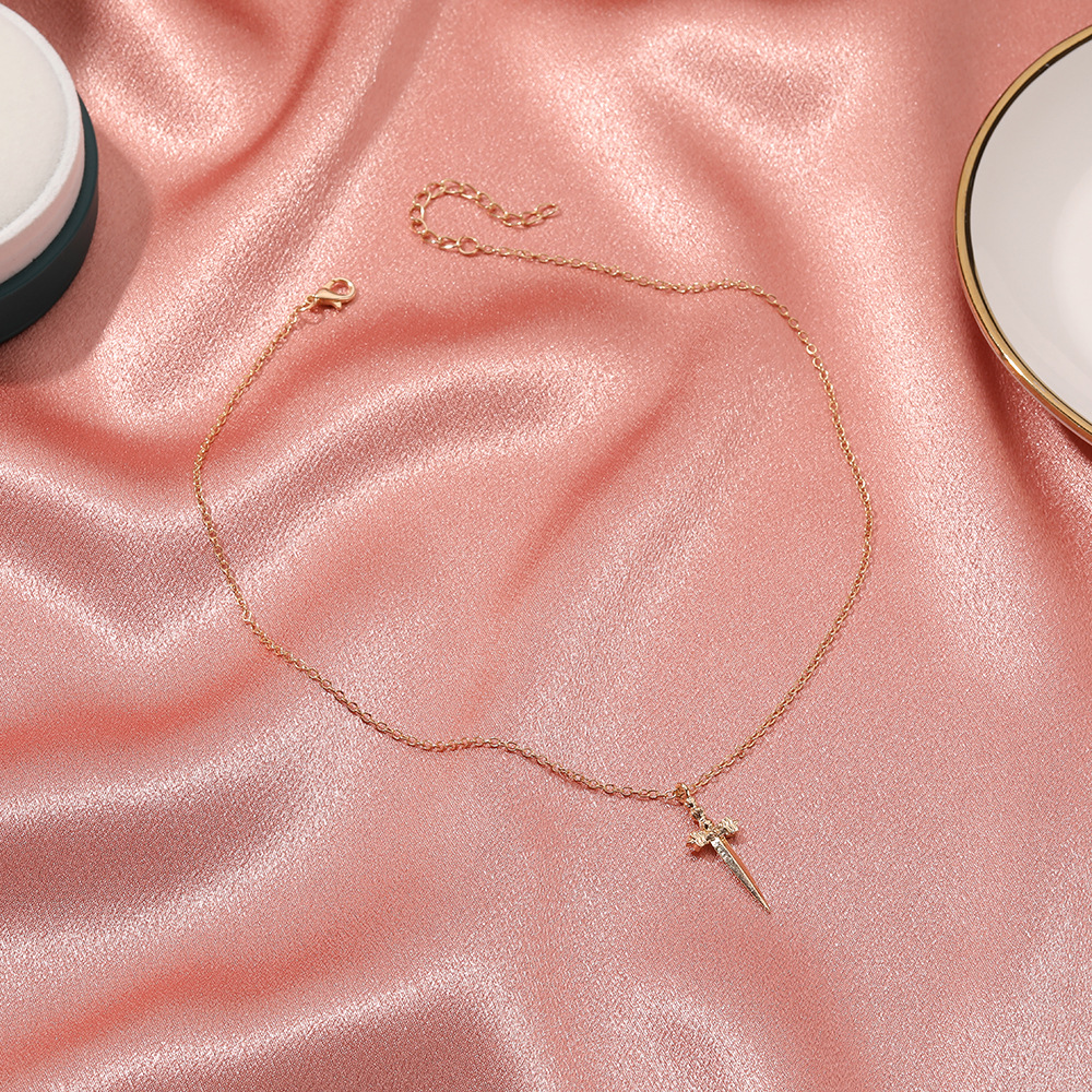 【MHANG】Kalung Salib Antik Kalung Yesus Sederhana Baru Aksesoris Fashion Unisex Yang Dipersonalisasi