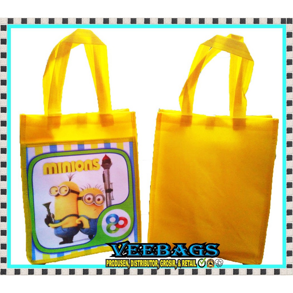 Goodie Bag Karakter Tsum Tsum, Souvenir Ulang Tahun, Tas Ulang Tahun, Perlengkapan Ulang Tahun-4