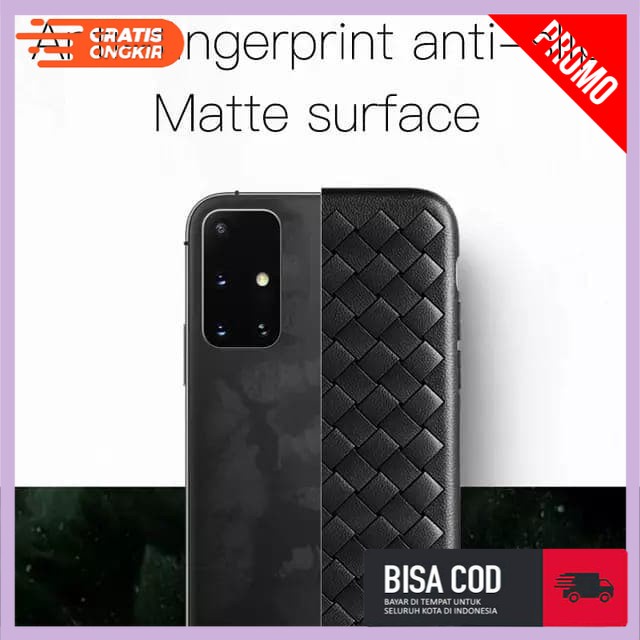 Case Samsung M21 Soft Case Woven Pattern Covers