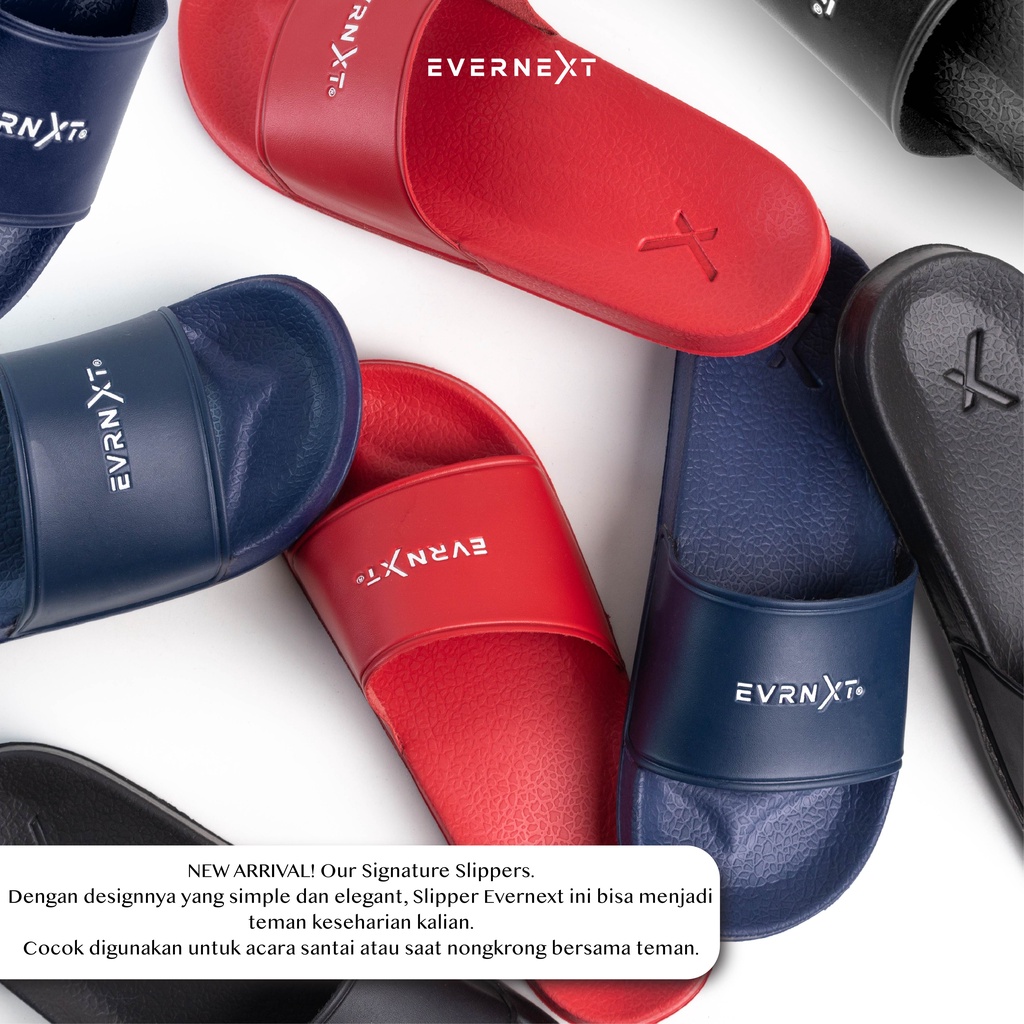 Slipper Pria Wanita EVERNEXT Sandal DIstro Anti Air Anti Licin