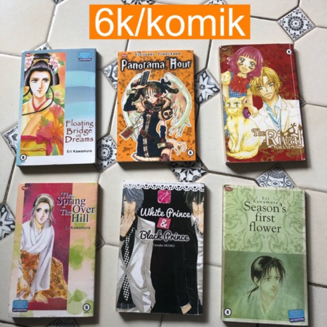 Komik preloved Haikyuu, Noragami, Your Lie in April, Attack on Titan, Non Non Biyori, Komik Cantik